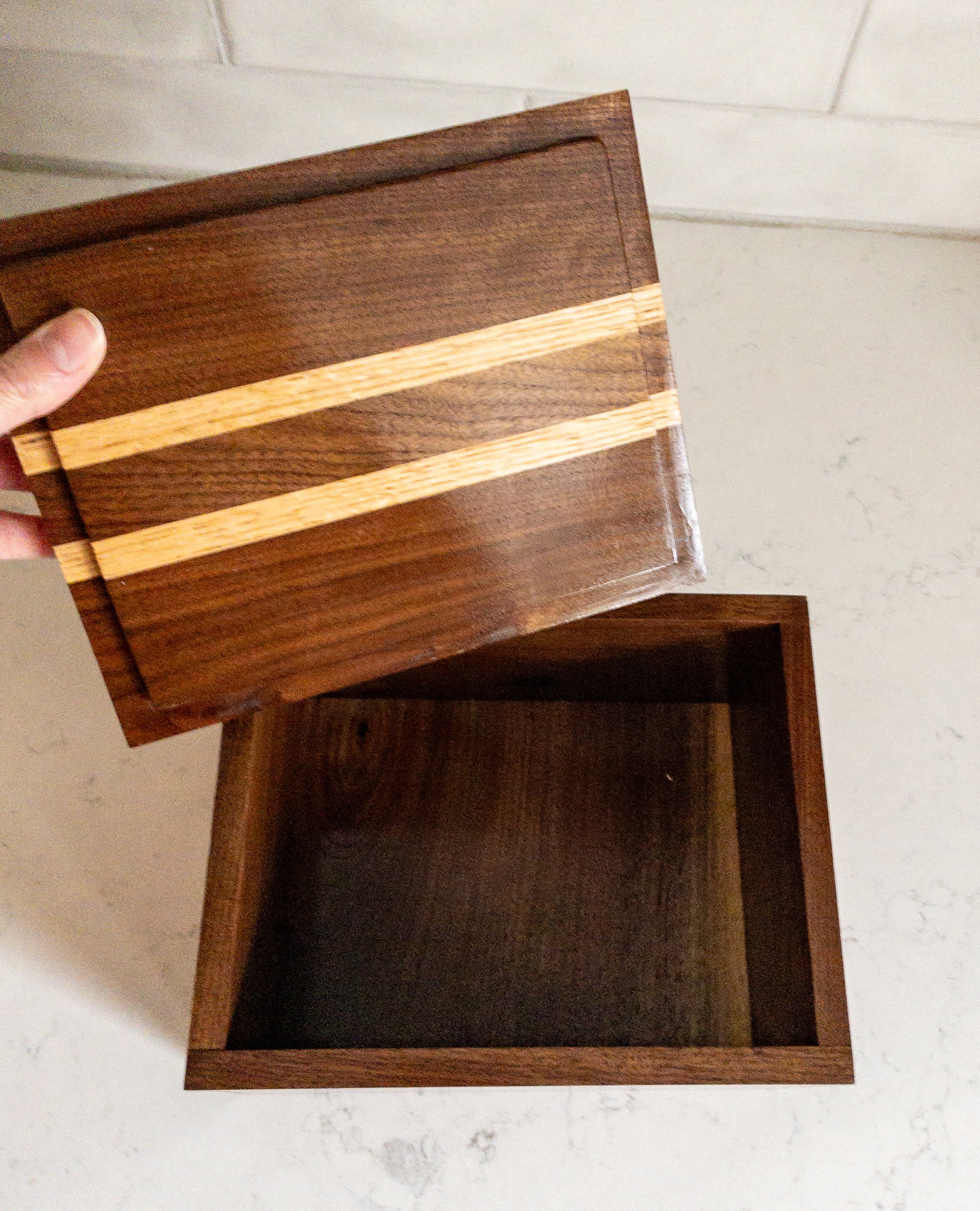 Personalized Black Walnut Portable Incense Storage Box and Holder - Teals  Prairie & Co.®