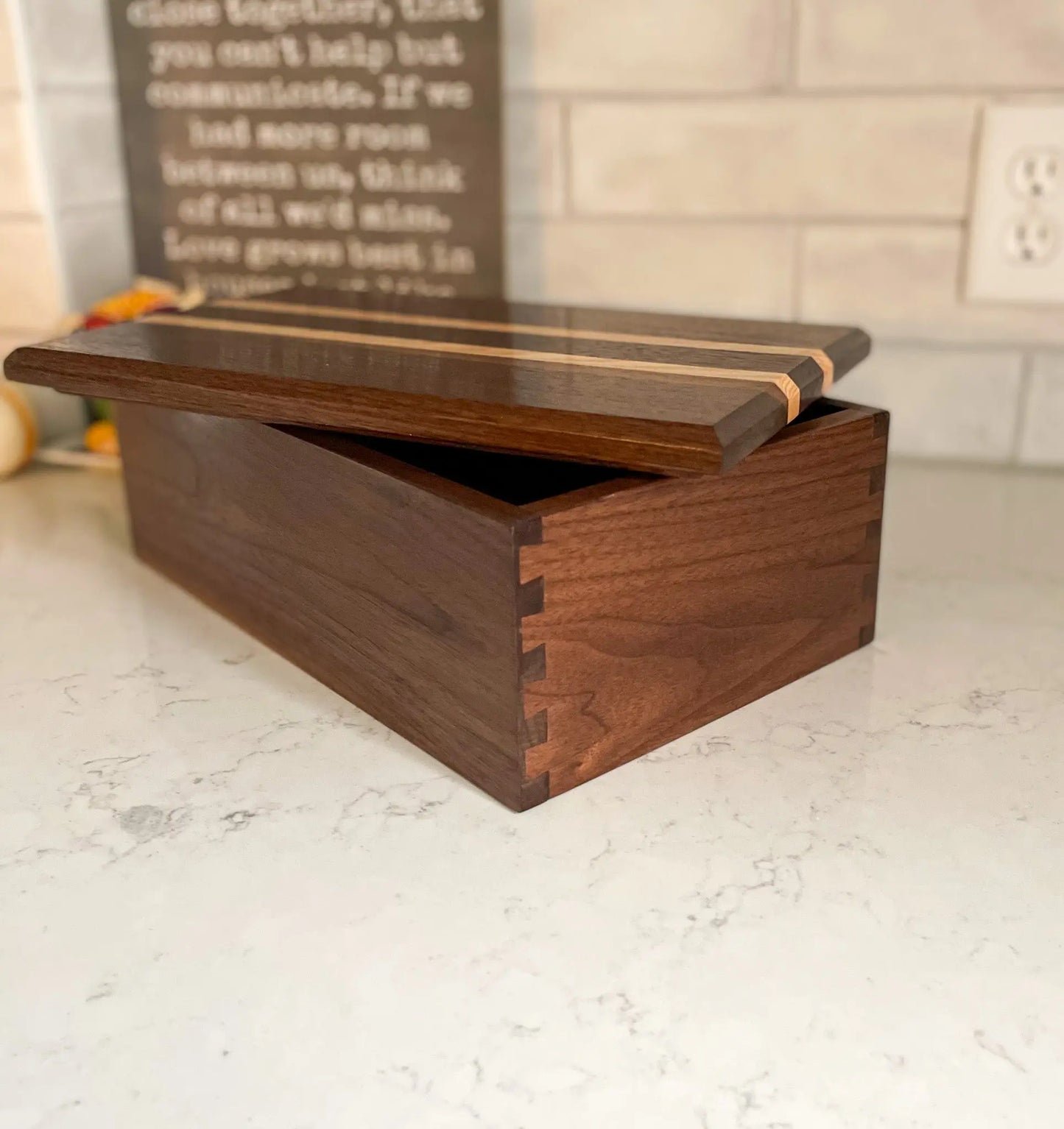 Keepsake Box, Handcrafted Walnut Rorey's Crafted Gifts